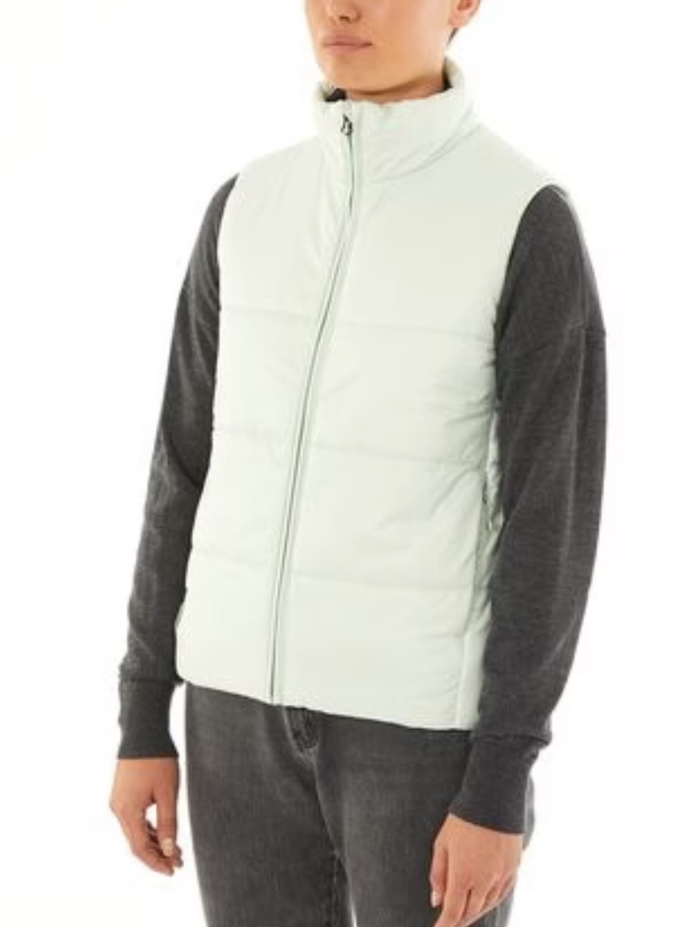 Icebreaker women’s collingwood vest nwt in frost size small puffer wool filled
